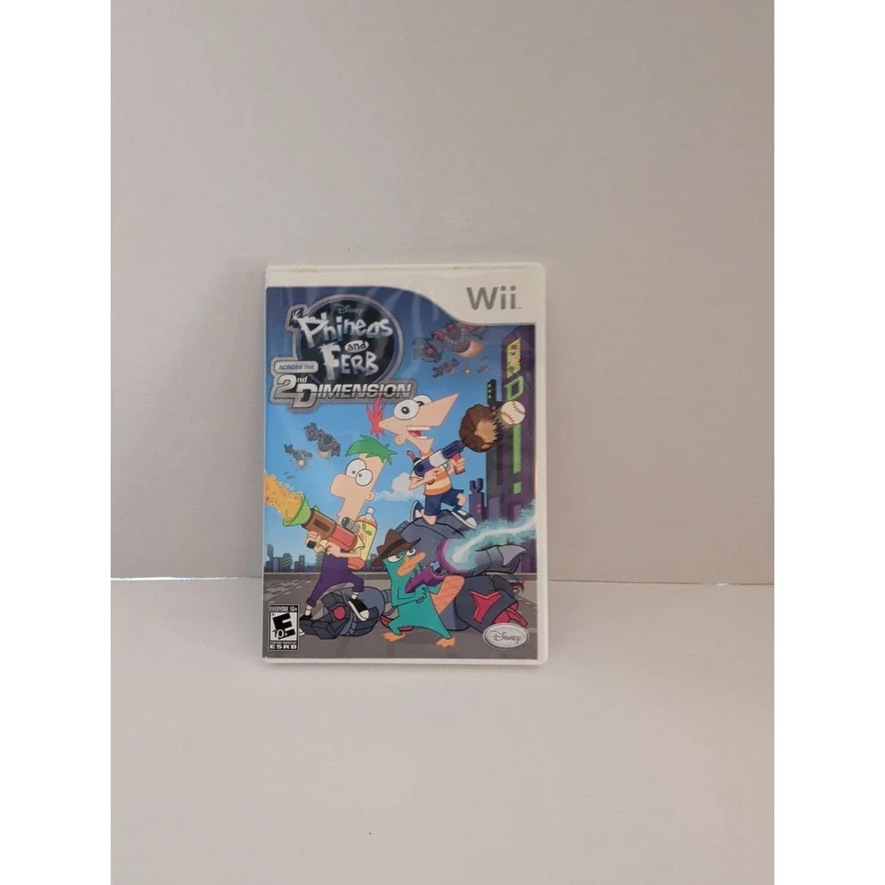 Disney Phineas and Ferb Across the 2nd Dimension Nintendo Wii Game RVL P SMFE